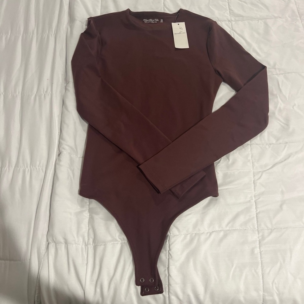 Brown Long Sleeve Bodysuit